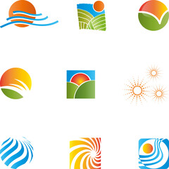 Natur Logos Sammlung, Logo collection, Logos für Natur, Wellness und Gärtner
