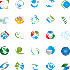 Firmenlogo, Logos Sammlung, Multimedia, Dienstleistungen, Web, Icon Sammlung