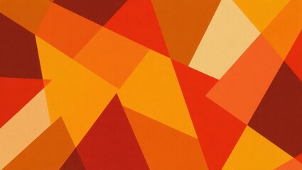 Geometric abstract pattern with warm orange and red hues