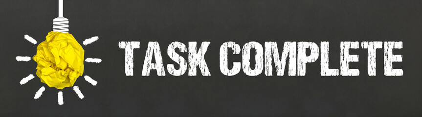 Fototapeta premium Task complete 