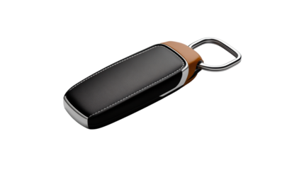 Modern Car Key Fob with Leather Accent