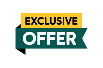 An exclusive offer is presented with a bold yellow and green graphic banner.