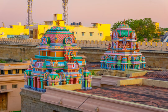 Sri Ranganatha Swamy temple is located in Srirangam, Tiruchirapalli, Tamil Nadu, South India. This Hindu temple dedicated to Ranganatha (a form of Vishnu) & his consort Ranganayaki (a form of Lakshmi.