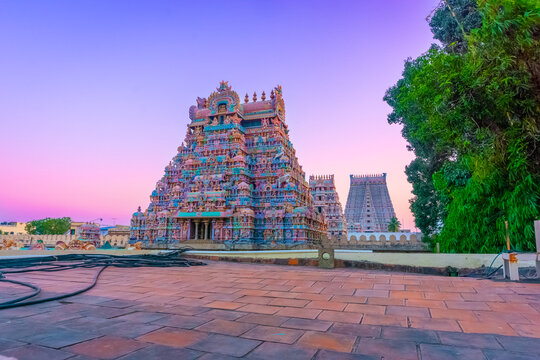 Sri Ranganatha Swamy temple is located in Srirangam, Tiruchirapalli, Tamil Nadu, South India. This Hindu temple dedicated to Ranganatha (a form of Vishnu) & his consort Ranganayaki (a form of Lakshmi.
