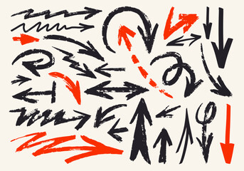 Creative marker texture arrows