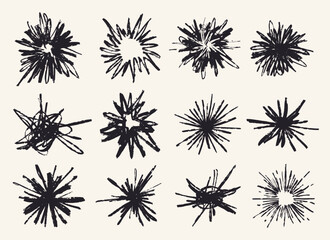 Grunge marker textures