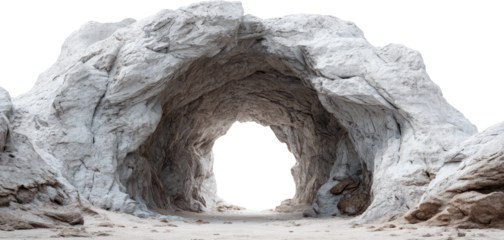 Natural Archway Through Majestic Stone with Sunlit Pathway and Rustic Charm