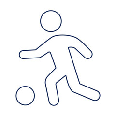 Running tennis player silhouette icon illustration