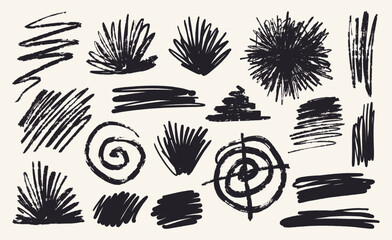 Grunge marker texture designs