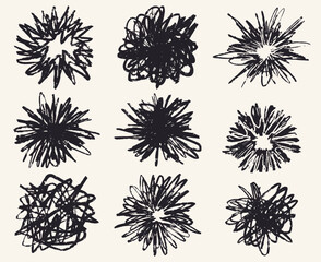 Grunge marker textures