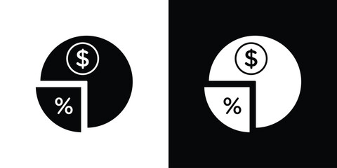 Dividend icon Isolated. icon for logo, graphic design and more.