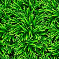 Seamless pattern of realistic artificial grass blades,  material,  background