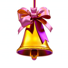 christmas bells isolated on white background