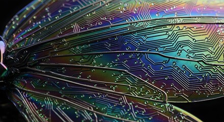 Circuit board technology abstract background digital design computer tech motherboard electronics wing pattern