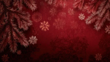 Papier peint photo Bordeaux Winter landscape blanketed in soft white snow with silver hues  © Adam