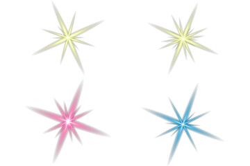 Radiant colorful Starburst PNG