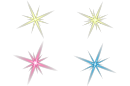 Radiant colorful Starburst PNG