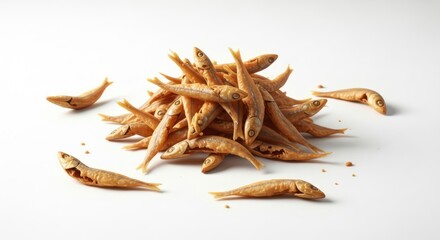Obraz premium Dried Anchovy Fish Snack