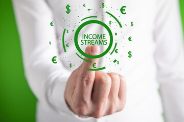 Income Streams concept. Business.Finance
