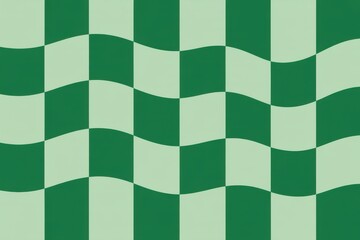 Green wavy checkered pattern background seamless abstract wallpaper