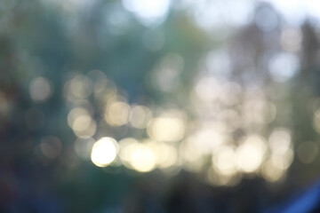 Naklejka premium Abstract Nature Bokeh Background with Soft Light and Blurred Colors