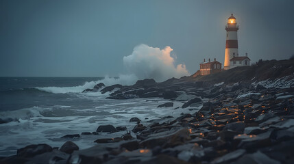 Breathtaking Landscape: Jagged Winter Mountains Against a Clear Sky