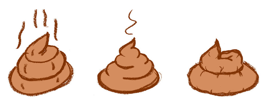 Poop Crayon Chalk Wax Drawing PNG Transparent