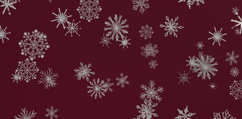 Abstract winter background with snowflakes. Festive design for Christmas and New Year. Perfect for...