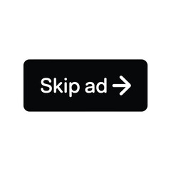 Skip ad button with arrow icon