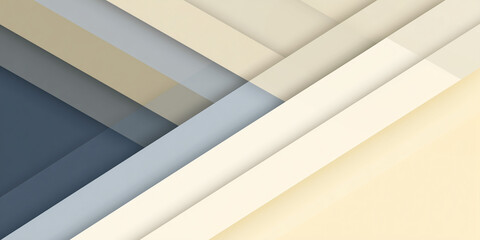 Minimal Geometric Stripes (Cream, Grey, Navy). Layered geometric stripes in cream and navy, clean modern background.