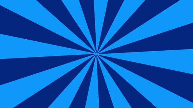 dark light blue colorful radial speed lines seamless loop anime animation, abstract blue rays sunburst manga background, comic cartoon popup art style backdrop, from middle to the outside with Alpha 