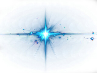 Optical Light Effect with Sparkling Blue Flare and Rays for Digital Background Overlay Graphic Resource Glowing Light Effect Sparkle Shine Burst Lens Effect Blur