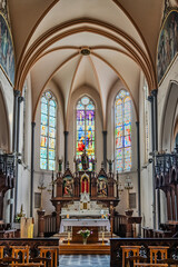 Obraz premium Église Saint-Quentin d'Avelin, village situé en région Hauts de France.