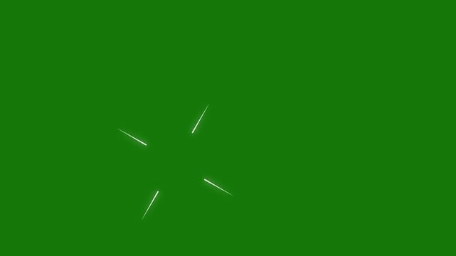 Fireworks celebration background. Cartoon firework flash animation in green background for your projects. Looping animation of a multicolored isolated fireworks. Happy New Year. 4k