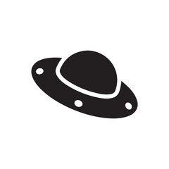 black hat vector illustration on white background