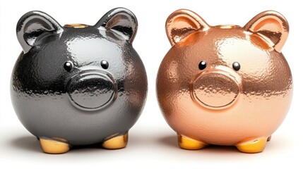Colorful piggy banks symbolize saving and financial planning for the future