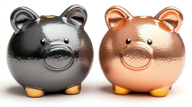 Colorful piggy banks symbolize saving and financial planning for the future