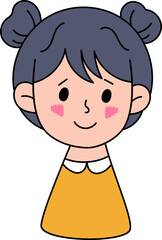 Cute Cartoon Kawaii Girl