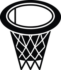 Basketball hoop silhouette Basketball net ring illustration