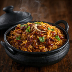 Beef Biryani with Rice and Vegetables: Spicy Flavorful Recipe