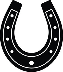 Horseshoe silhouette illustration