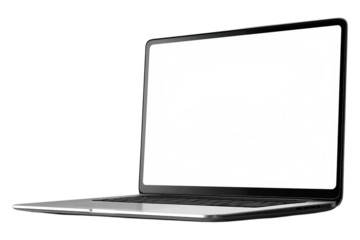 Open Laptop Screen Mockup for Branding and Design