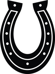 Horseshoe silhouette illustration