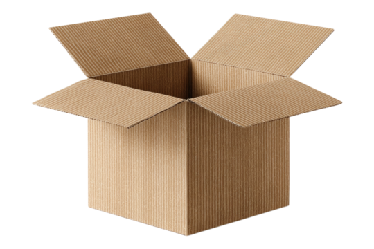 Eco-Friendly Kraft Box Highlighting Shipping and Logistics Themes