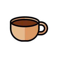 Cup icon on White Background Vector Art Illustration on white background.
