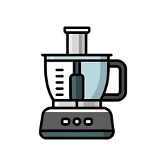 Mixer icon on White Background Vector Art Illustration on white background.