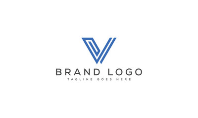 letter V logo design vector template design for brand.