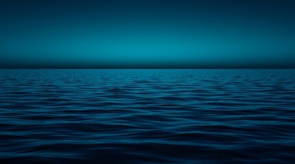 Obraz premium Calm night ocean background for sleep app hero and landing section