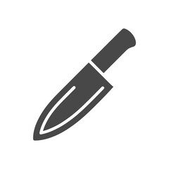 Knife icon on White Background Vector Art Illustration on white background.