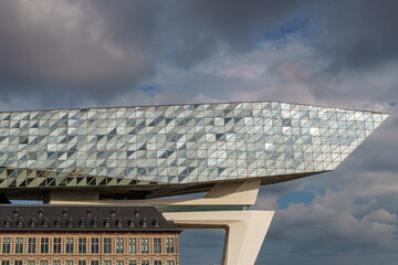 Naklejka premium Havenhuis Port of Antwerp Bruges